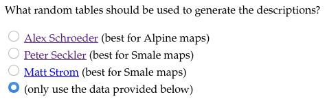 Hex Describe with the radio button set to “only use the data provided below”